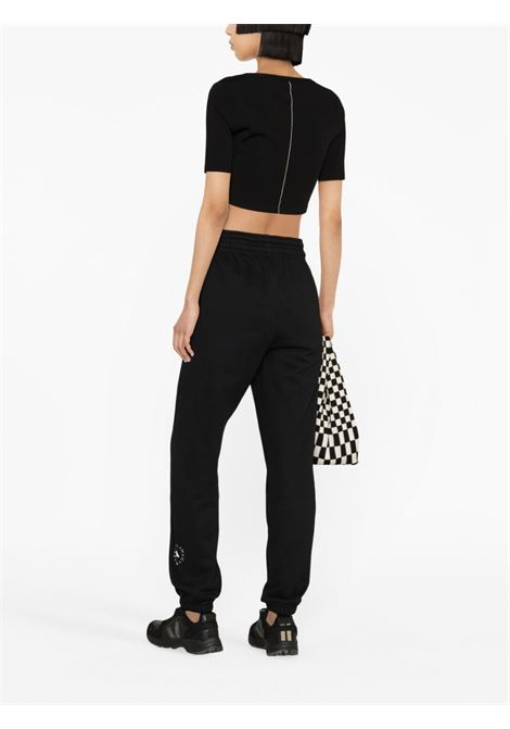 Pantaloni sportivi con stampa in nero - ADIDAS BY STELLA MC CARTNEY donna ADIDAS BY STELLA MC CARTNEY | IB6860BLK
